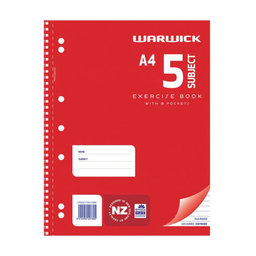 NWH A4 5 Subject Book