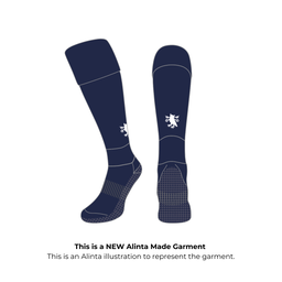 SPC Sock Knee High Gel Grip Navy 7-13